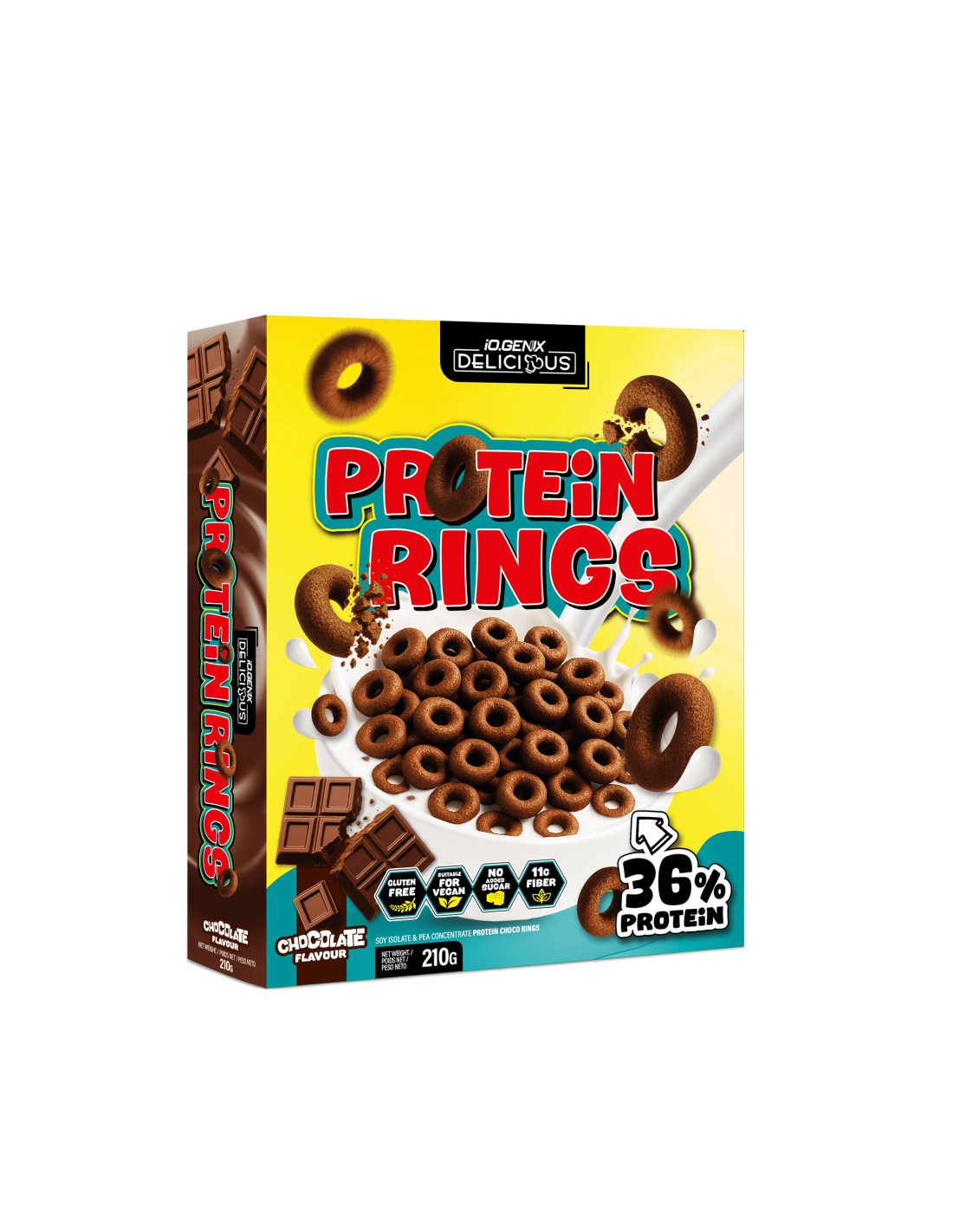 PROTEIN RINGS 210GR CHOCOLATE 1 PROTEIN RINGS 210GR CHOCOLATE